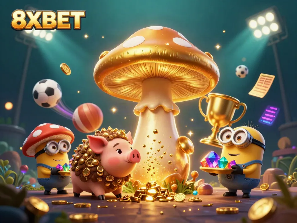 Engage with the vibrant fantasy scene showcasing the 8XBET magical realm filled with splendid treasures.
