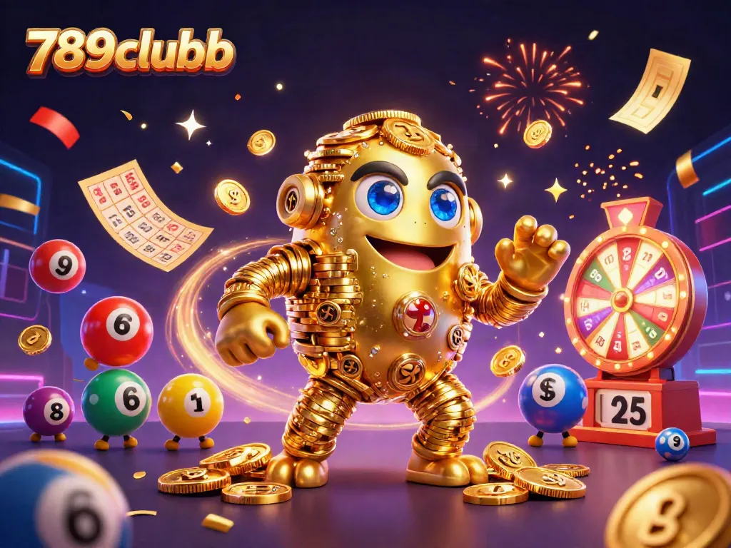 Engage with 789clubb's vibrant lottery experience featuring gold golems and explosive winnings.