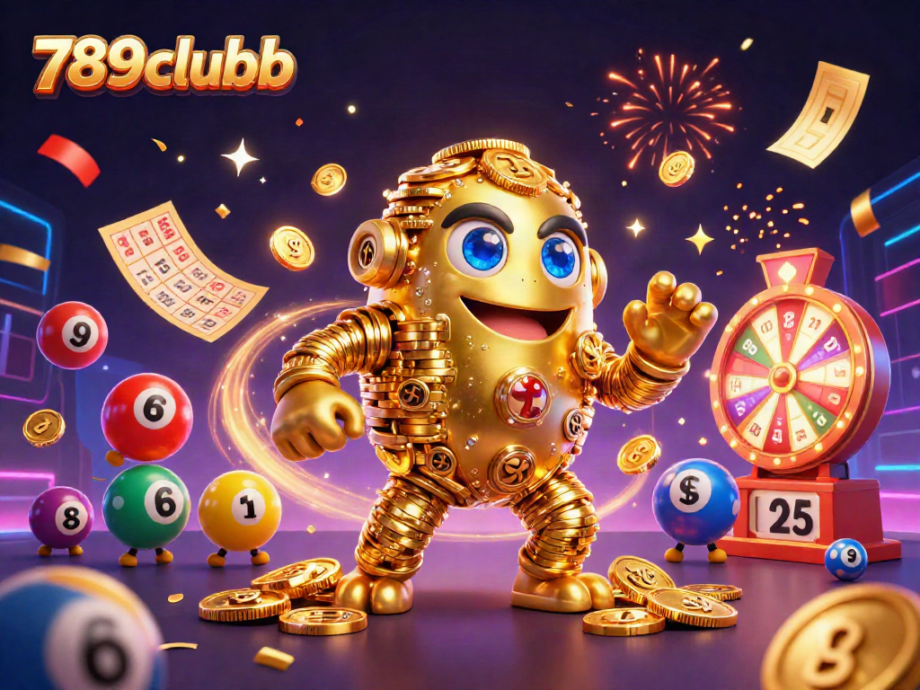 Engage with 789clubb's vibrant lottery experience featuring gold golems and explosive winnings.