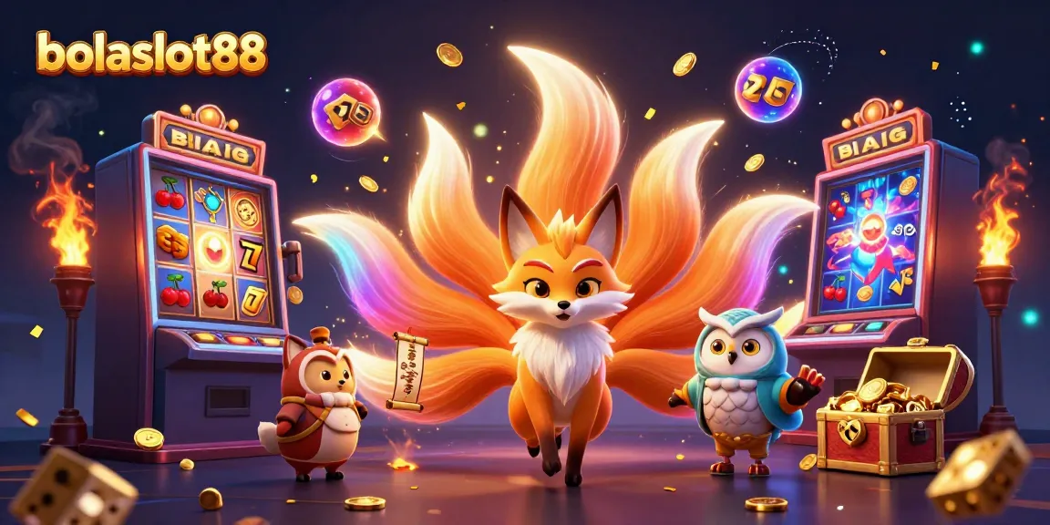 Experience the thrill of bolaslot88 with vibrant, colorful slot machine action and magical characters.
