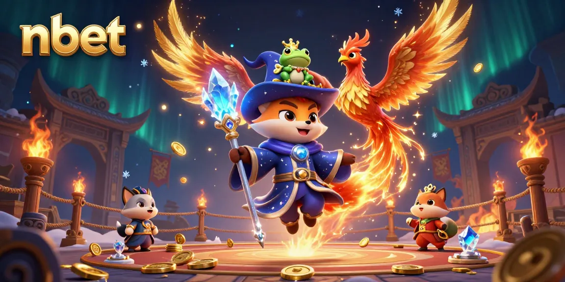 Experience exciting nbet gameplay with a mystical wizard fox, phoenix, and enchanting elements.