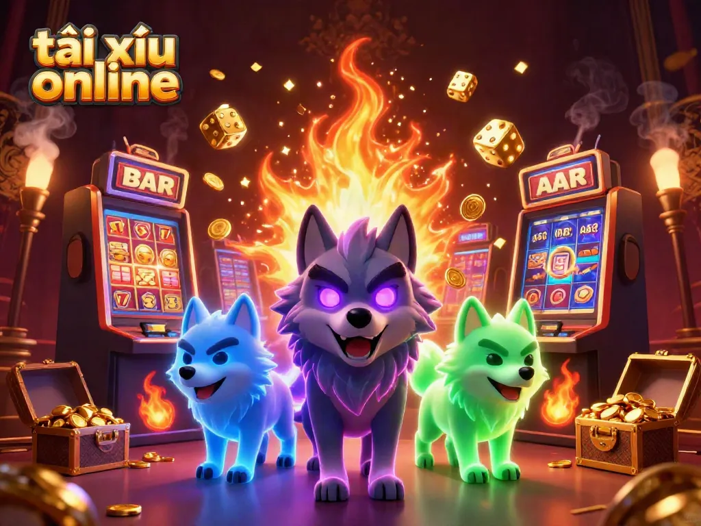 Experience exhilarating gaming at tài xỉu online with lively characters and vibrant casino elements.