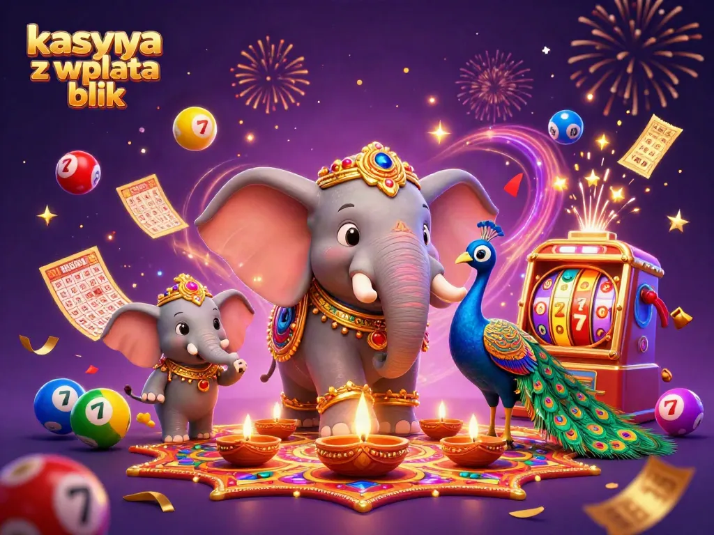 Experience the thrill of kasyna z wplata blik with vibrant casino scene rich in energy and dynamic characters.