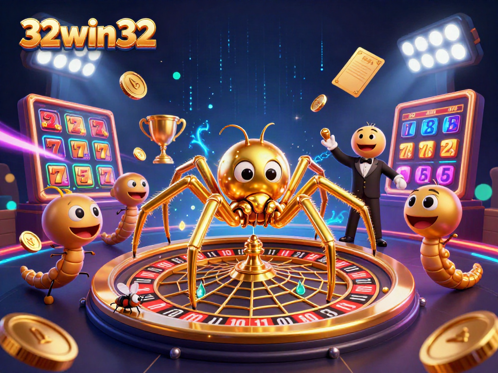 Experience thrilling bets at 32win32 with a vibrant casino-themed illustration showcasing captivating gaming elements.