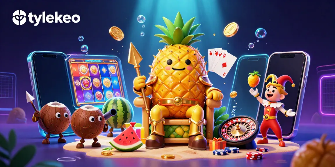 Spin the reels with tylekeo featuring a vibrant casino scene and playful characters.