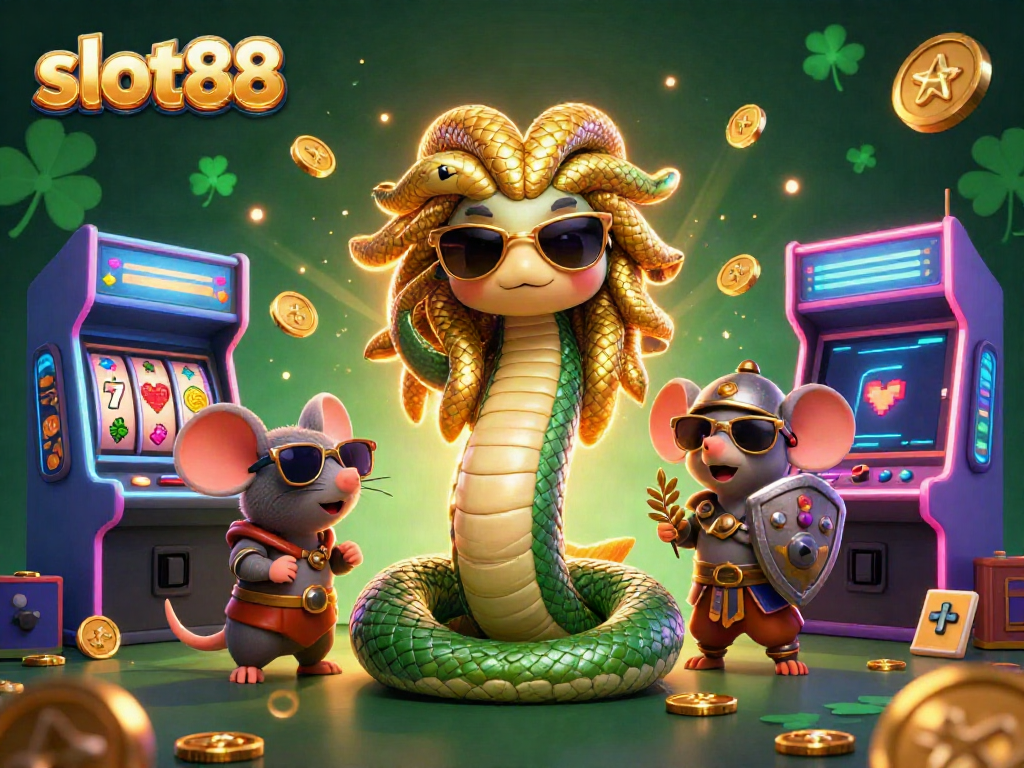 Experience the excitement of slot88 with vibrant visuals and dynamic gaming elements in 3D.