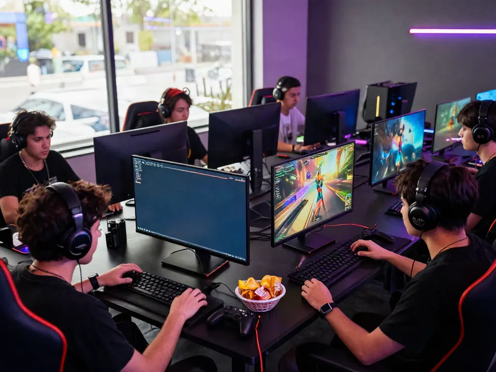Engaged players around vibrant gaming setups showcasing excitement at https://hitclubt3.com/.