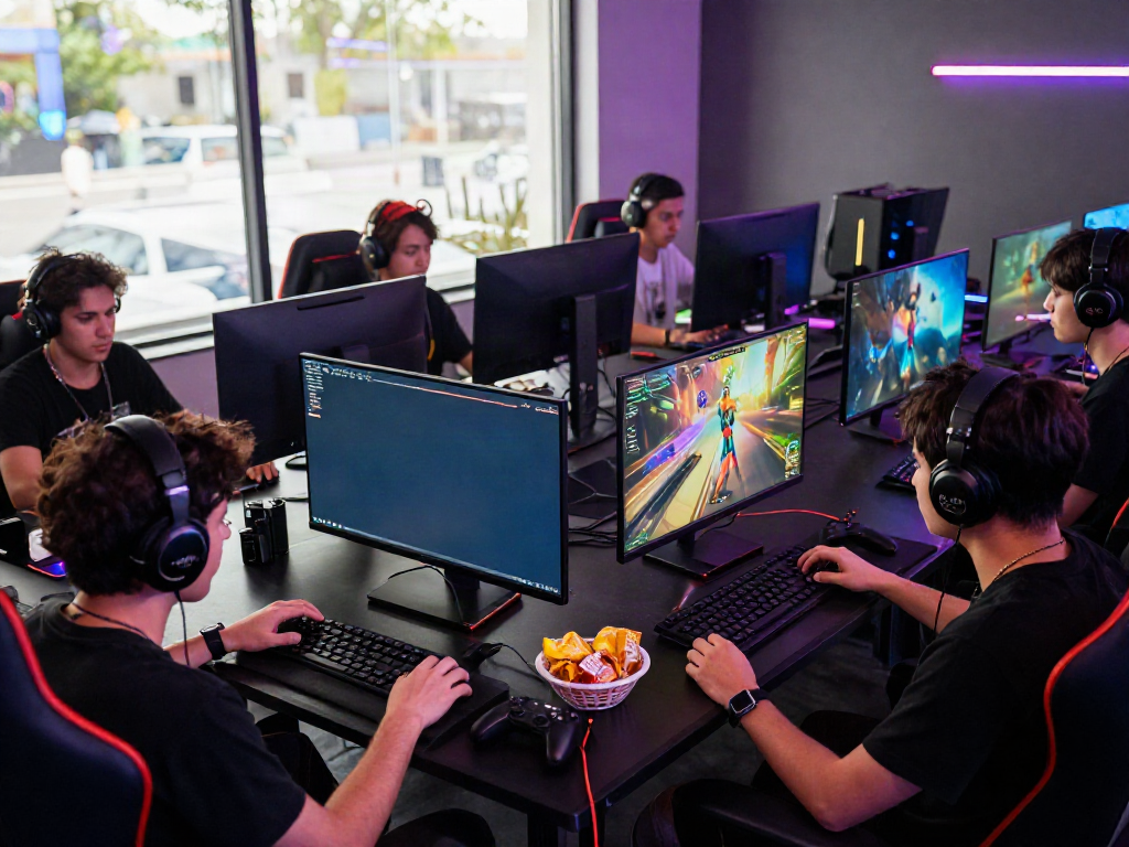 Engaged players around vibrant gaming setups showcasing excitement at https://hitclubt3.com/.