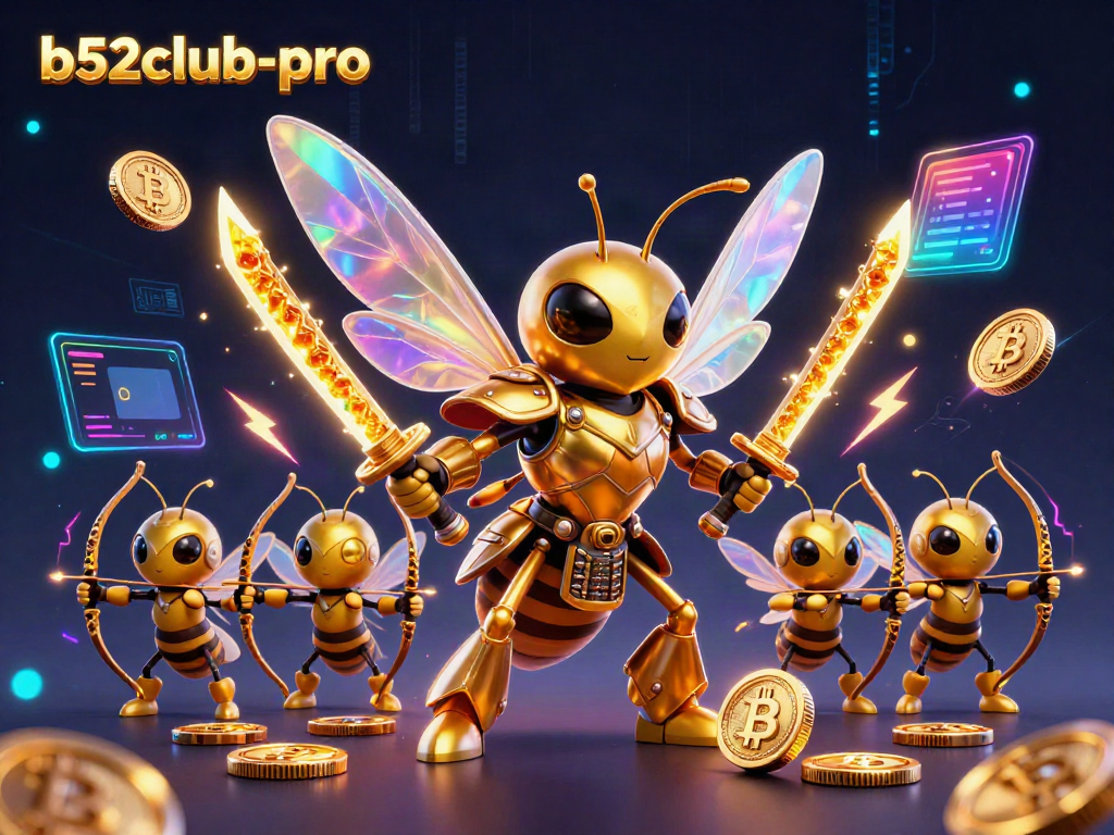 Experience thrilling gameplay at b52club-pro with vibrant characters and engaging crypto casino elements.