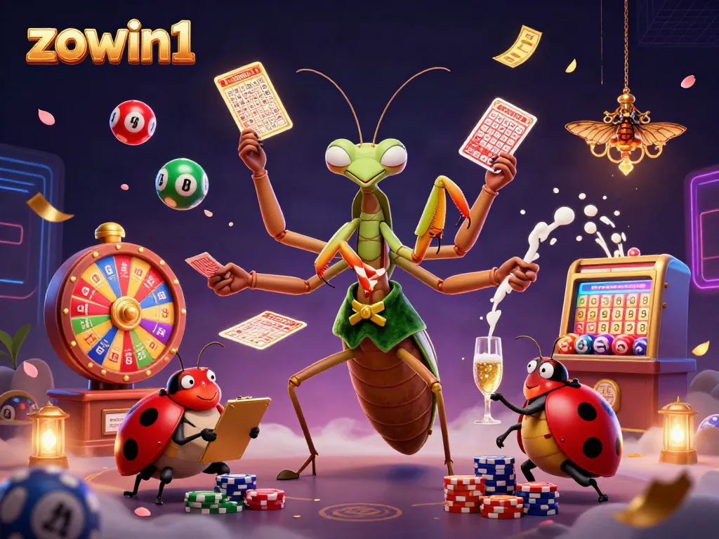 Engage in thrilling gameplay at zowin1 with vibrant casino elements and entertaining characters.