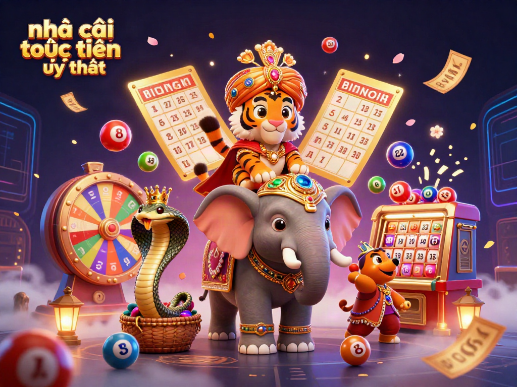 Experience the thrill with nhà cái trực tuyến uy tín in an engaging lottery scene with vibrant game elements.