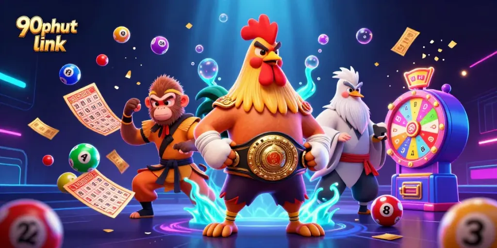 Experience thrilling betting action with 90phut link through lively characters and dynamic game elements.