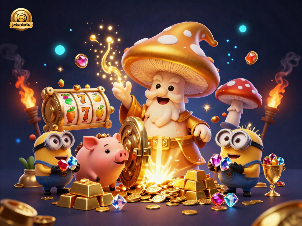 Engage in jackpot excitement with jalantoto's magical slot gaming scene, capturing treasure and fun.