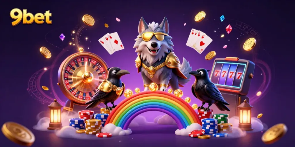 Win big at 9bet with exciting games, gold coins, and dynamic casino elements.
