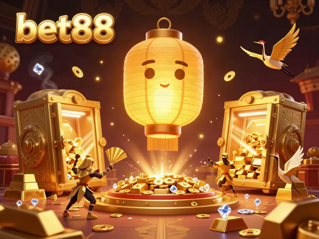 Experience the excitement of bet88 with dynamic gaming elements and vibrant characters in a captivating casino scene.
