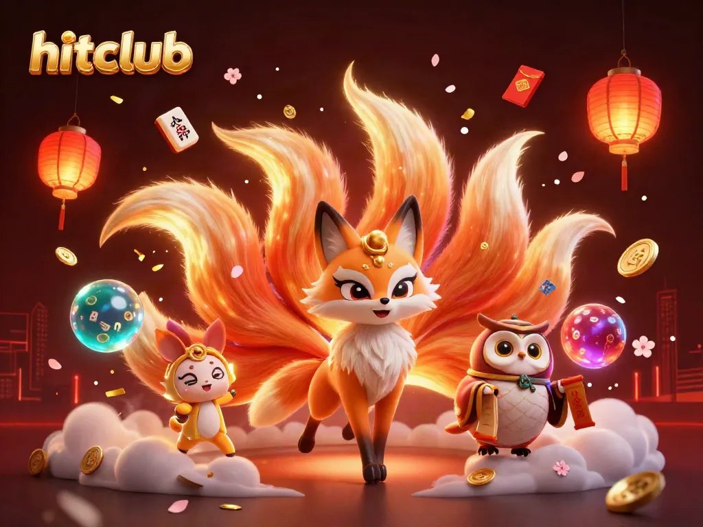 Hitclub inspires excitement with vibrant casino-themed characters and elements, creating a lively gaming atmosphere.
