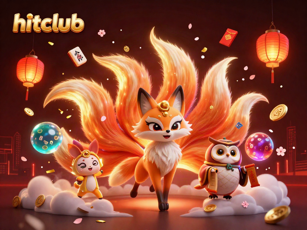 Hitclub inspires excitement with vibrant casino-themed characters and elements, creating a lively gaming atmosphere.
