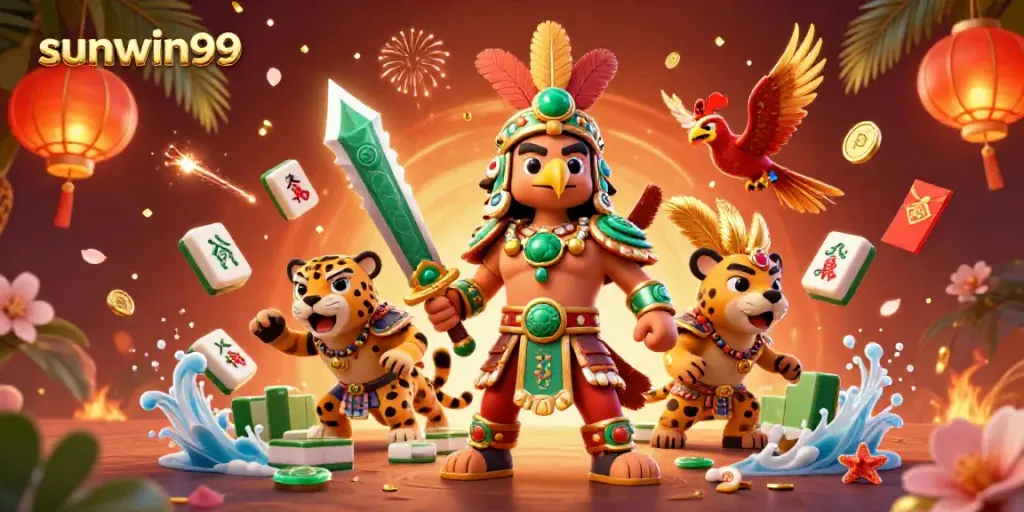 Experience thrilling gameplay with sunwin99 in a vibrant 3D casino scene featuring dynamic characters and elements.